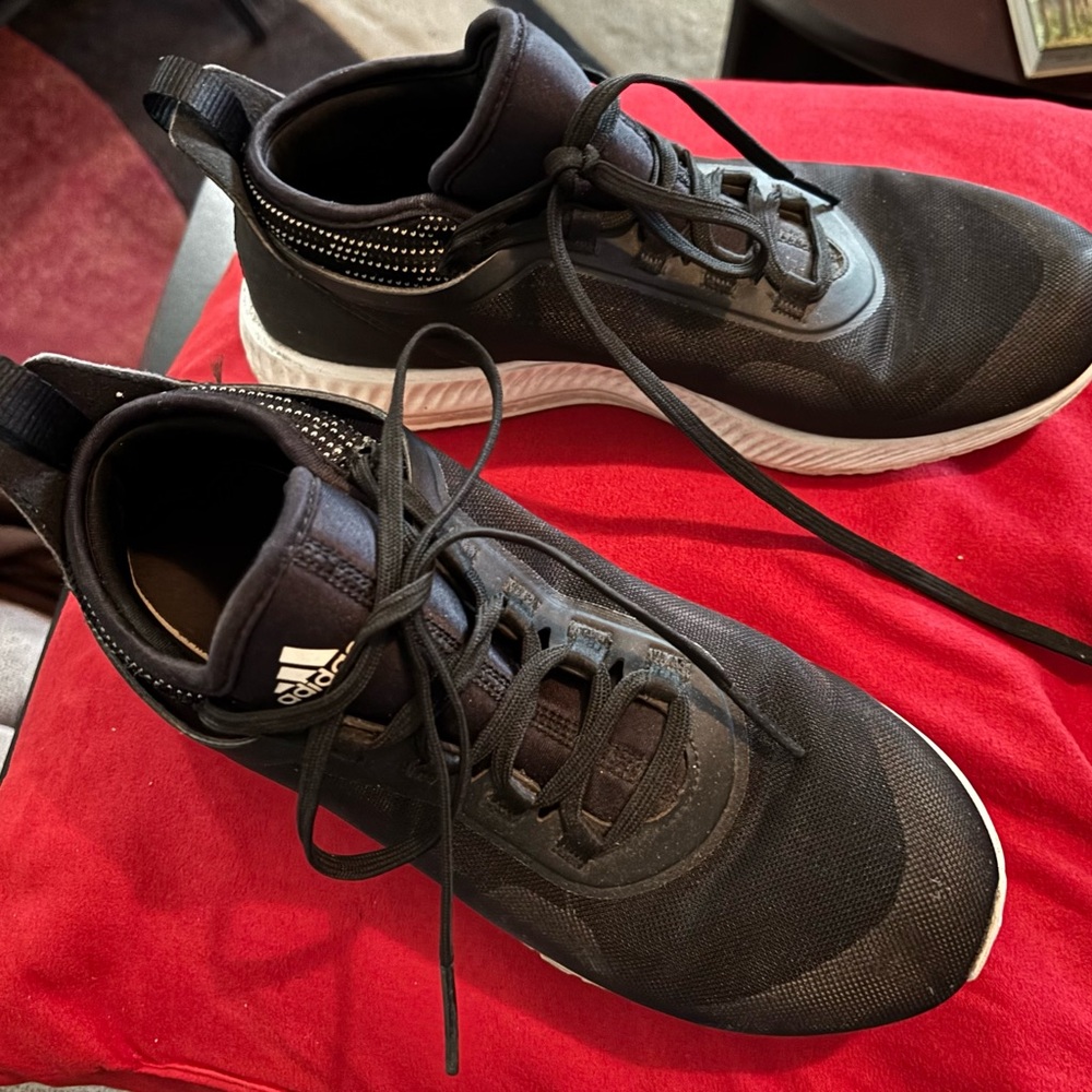 Adidas Women's Black and White Athletic Shoes